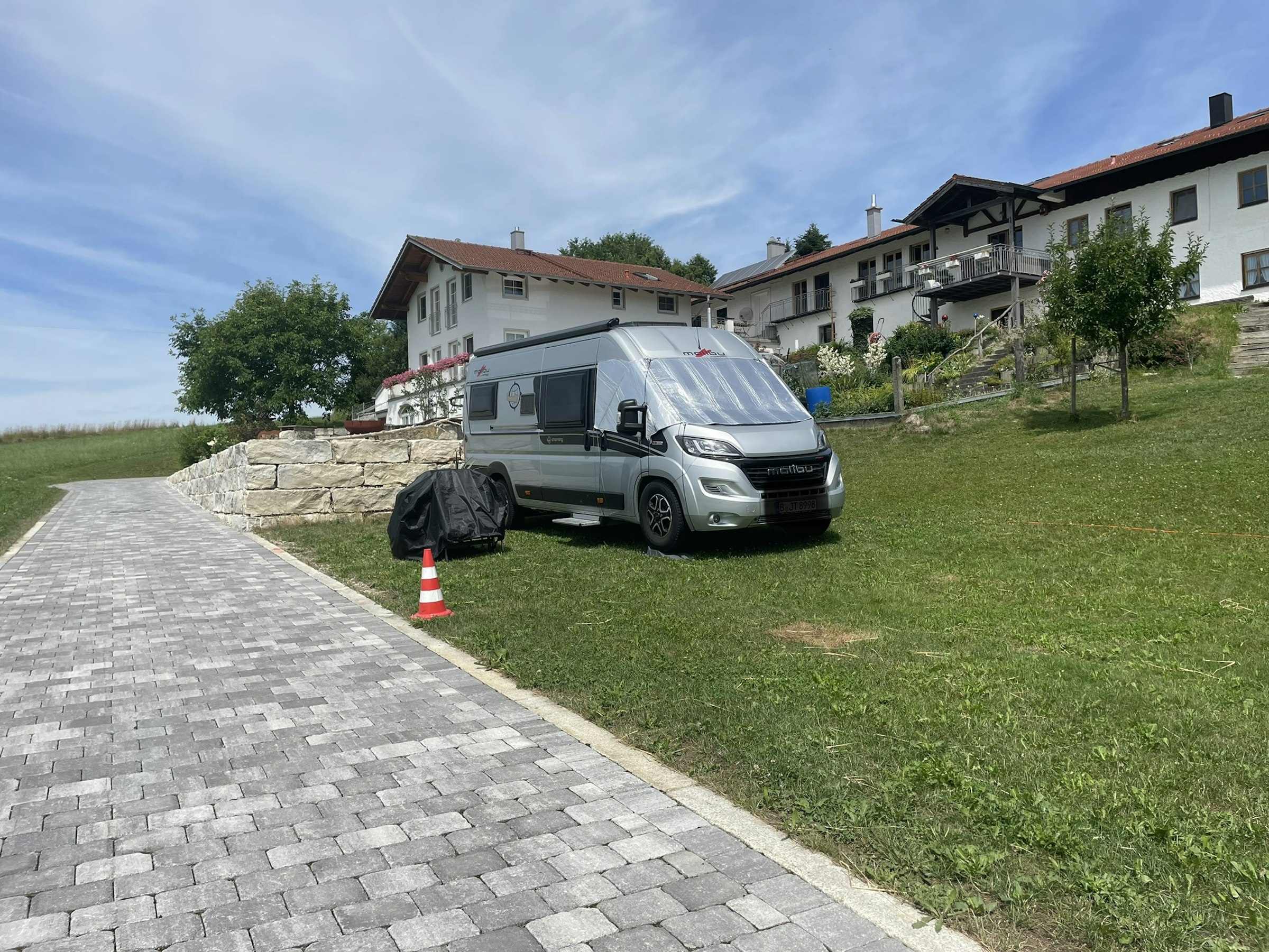 Abgelegener Stellplatz mit Ausblick