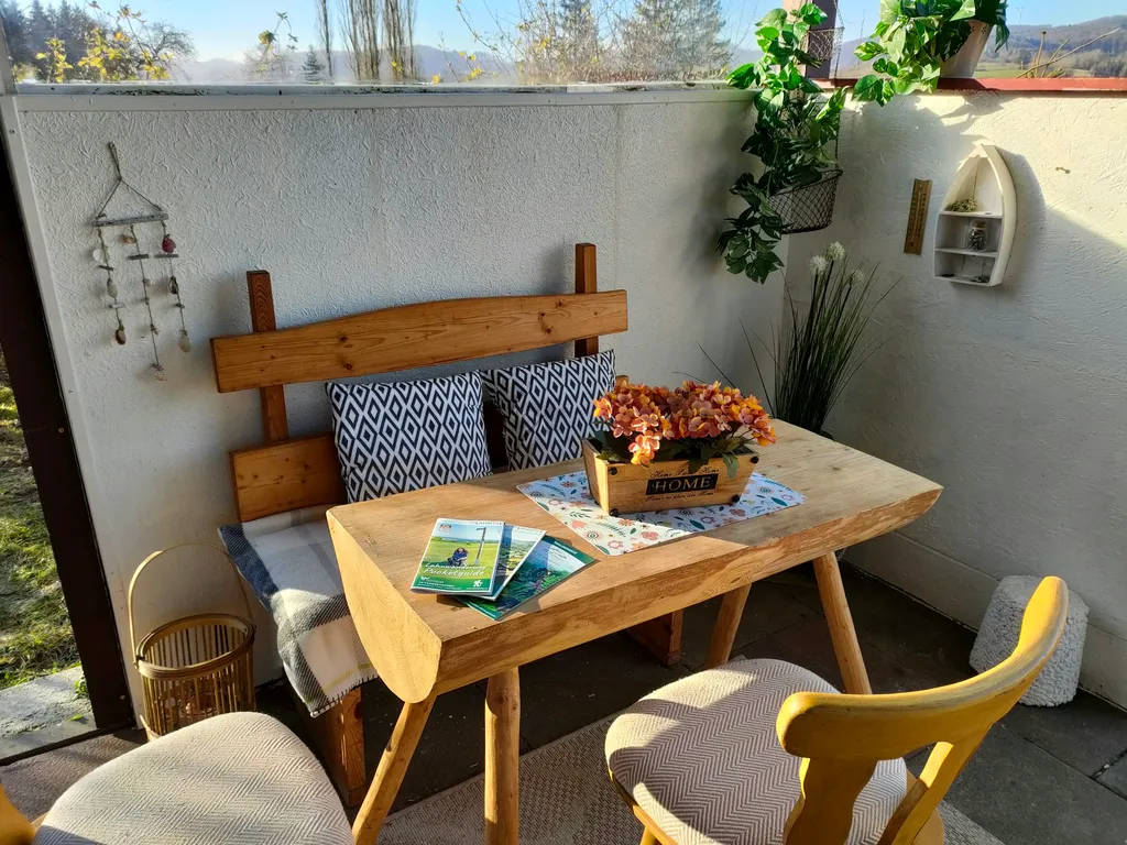 Sitzplatz in der Veranda