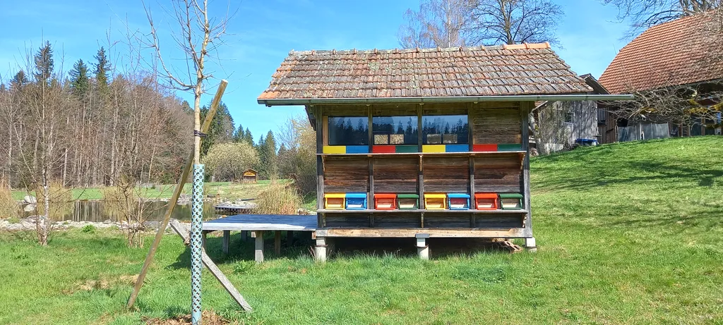 Übernachten im Bienenhaus