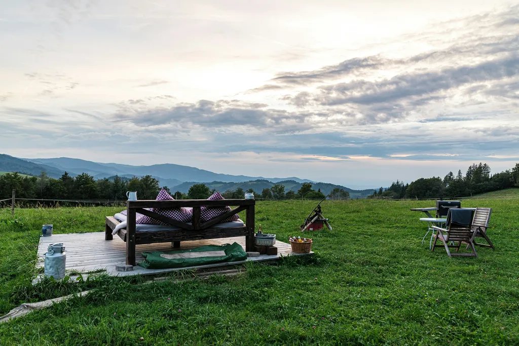 Ein Bett im Schwarzwald