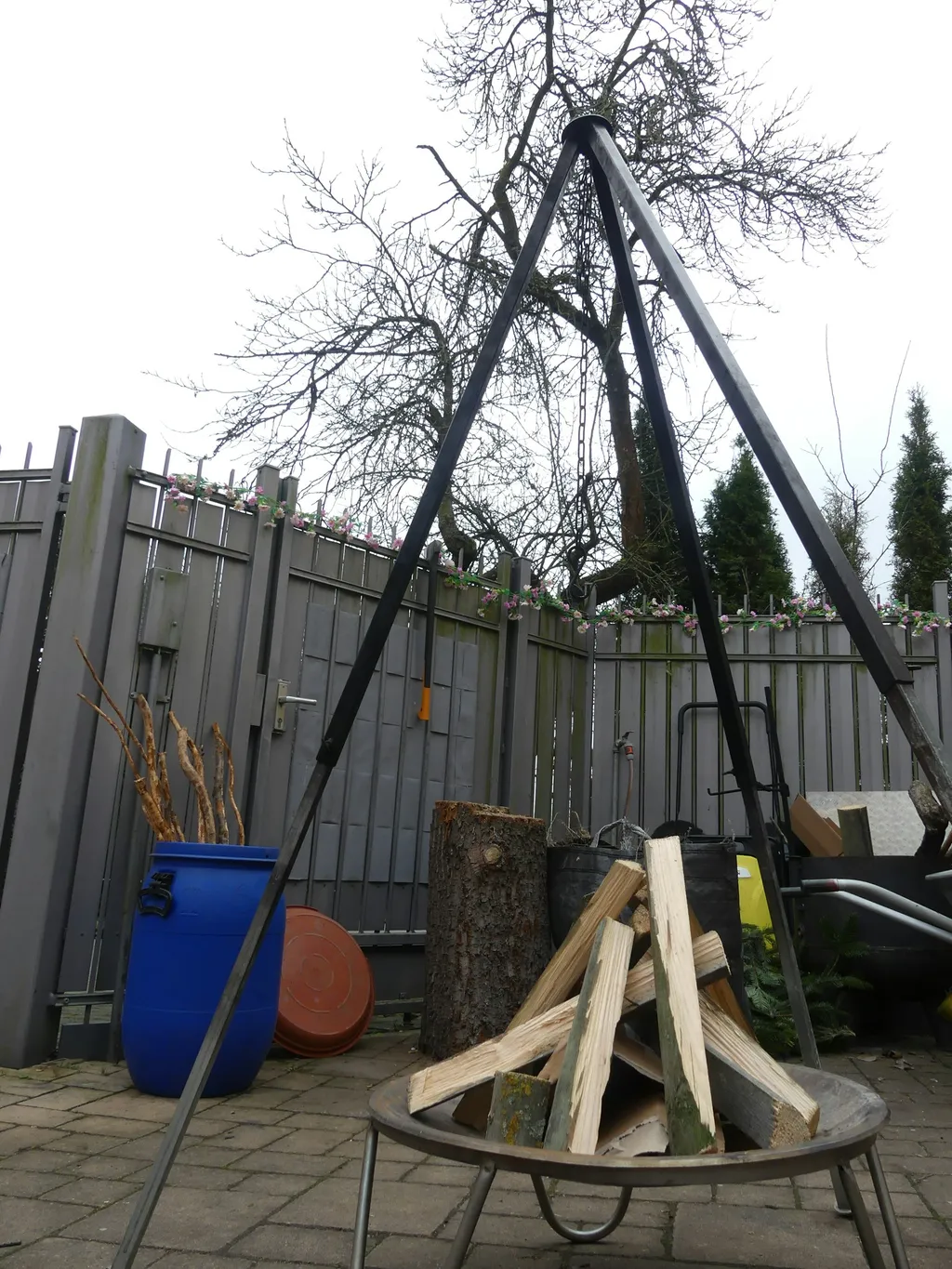 Abgelegene Ponywiese mit Sicht