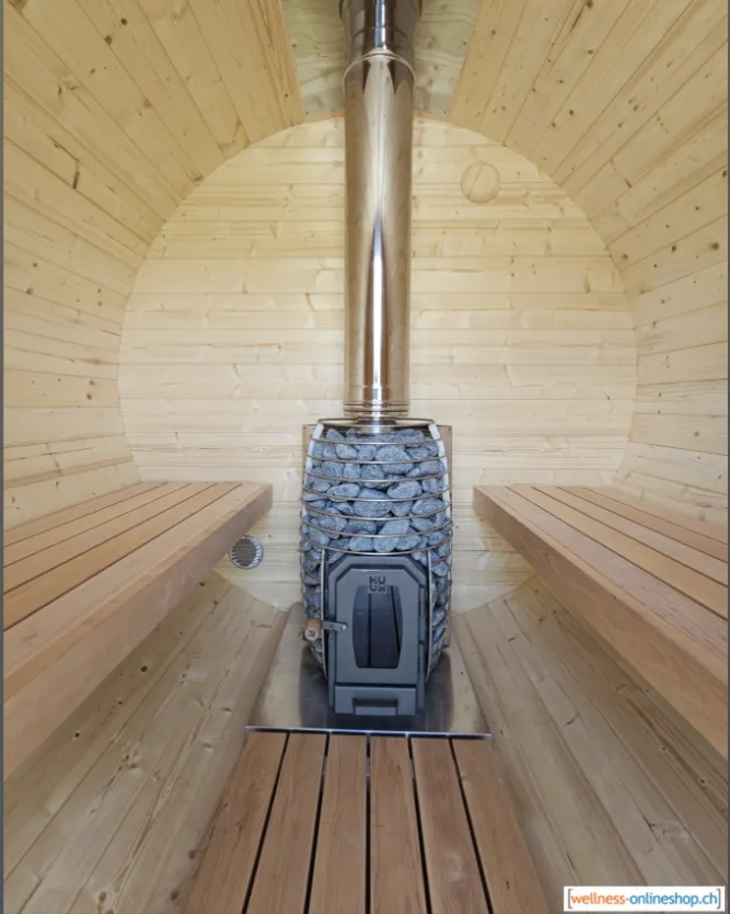 Und so sieht die gemütliche Sauna von Innen aus:-)!