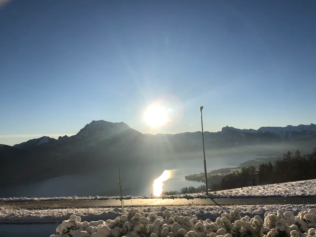 Berge See schöne Aussicht