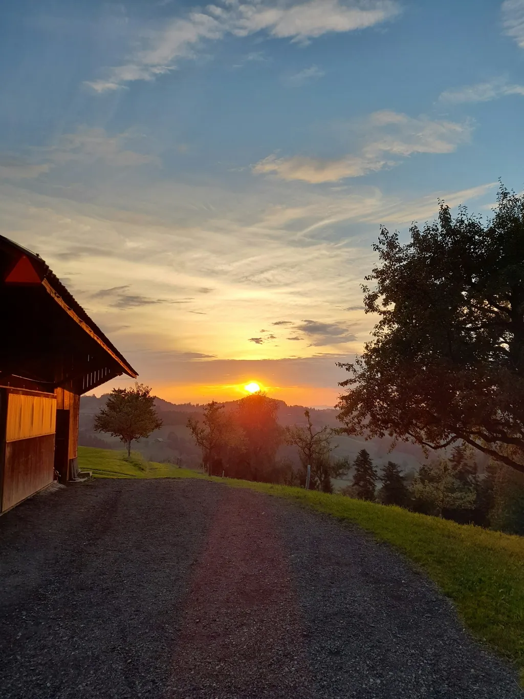 romantischer Sonnenuntergang