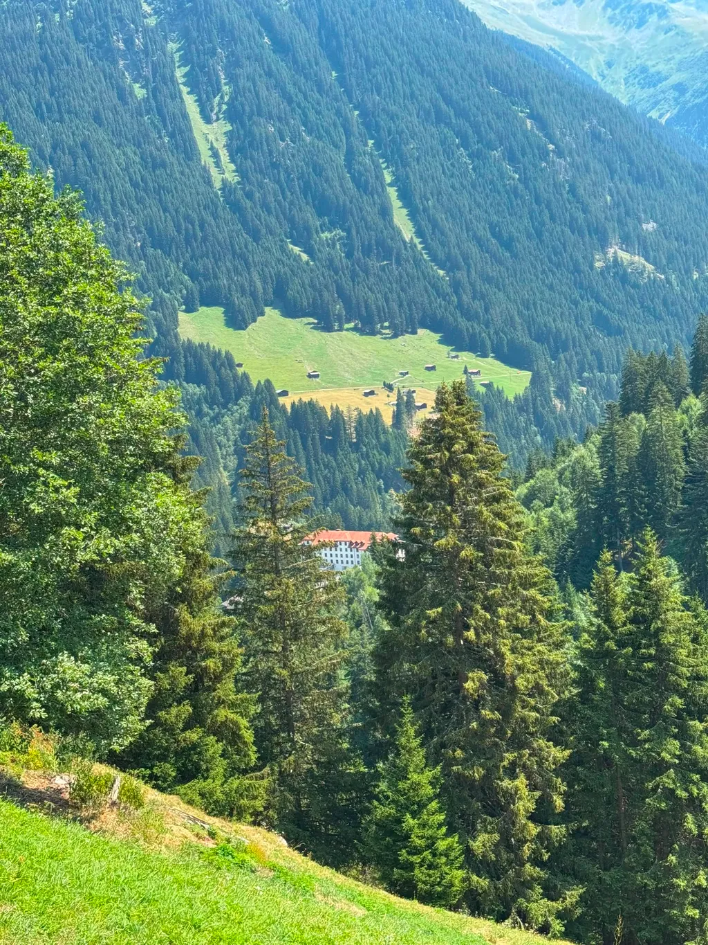 Blick auf das Alte Waldhaus Tenigerbad
