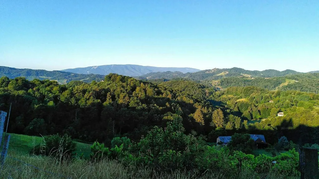 Panoramablick auf der Lamaweide