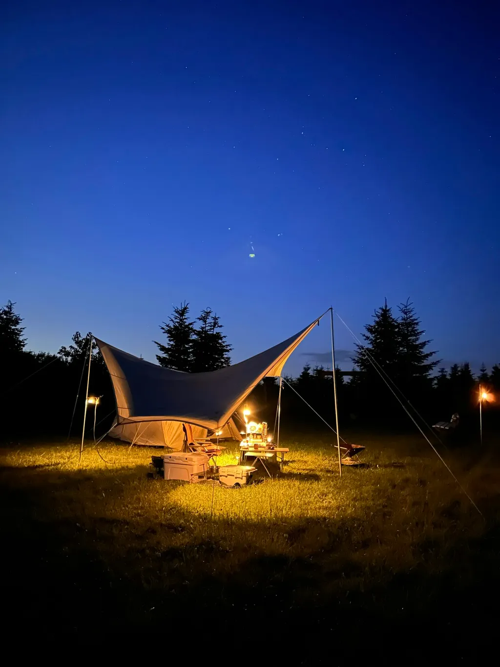 Zelten mit Panoramablick