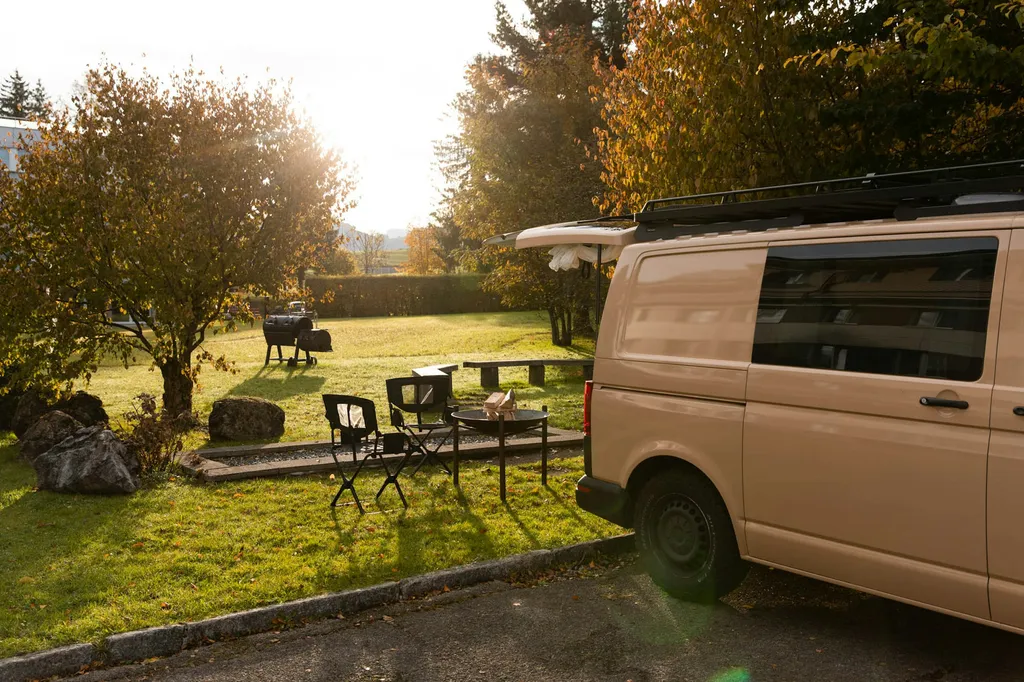 Camping Spot mit Hotelanschluss