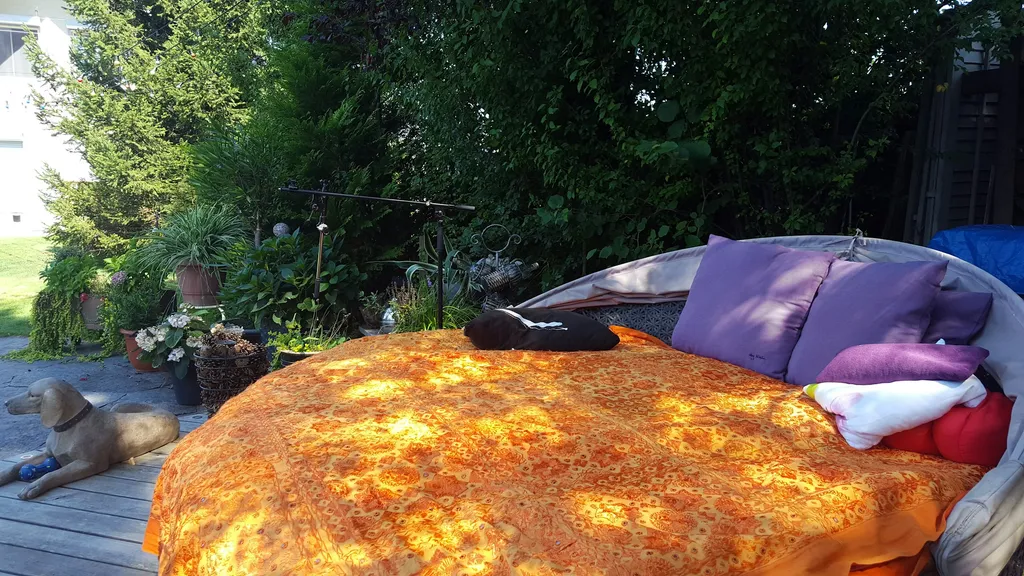 Sternenhimmel Bett am Lagerfeuer Villa Hühnerbunt
