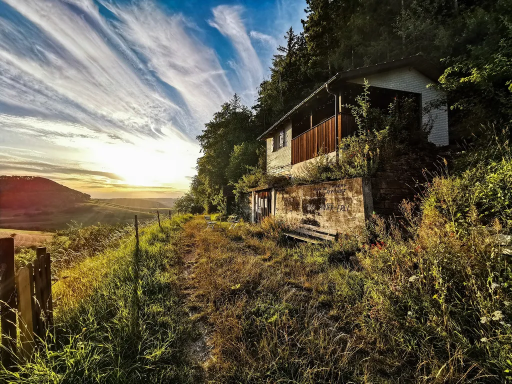 Rebhüsli Hintererli bei Sonnenuntergang