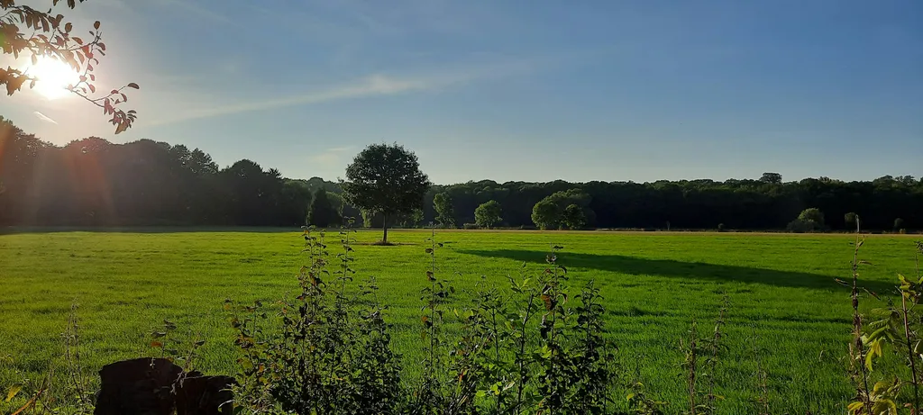 Privatplatz in Wesernähe