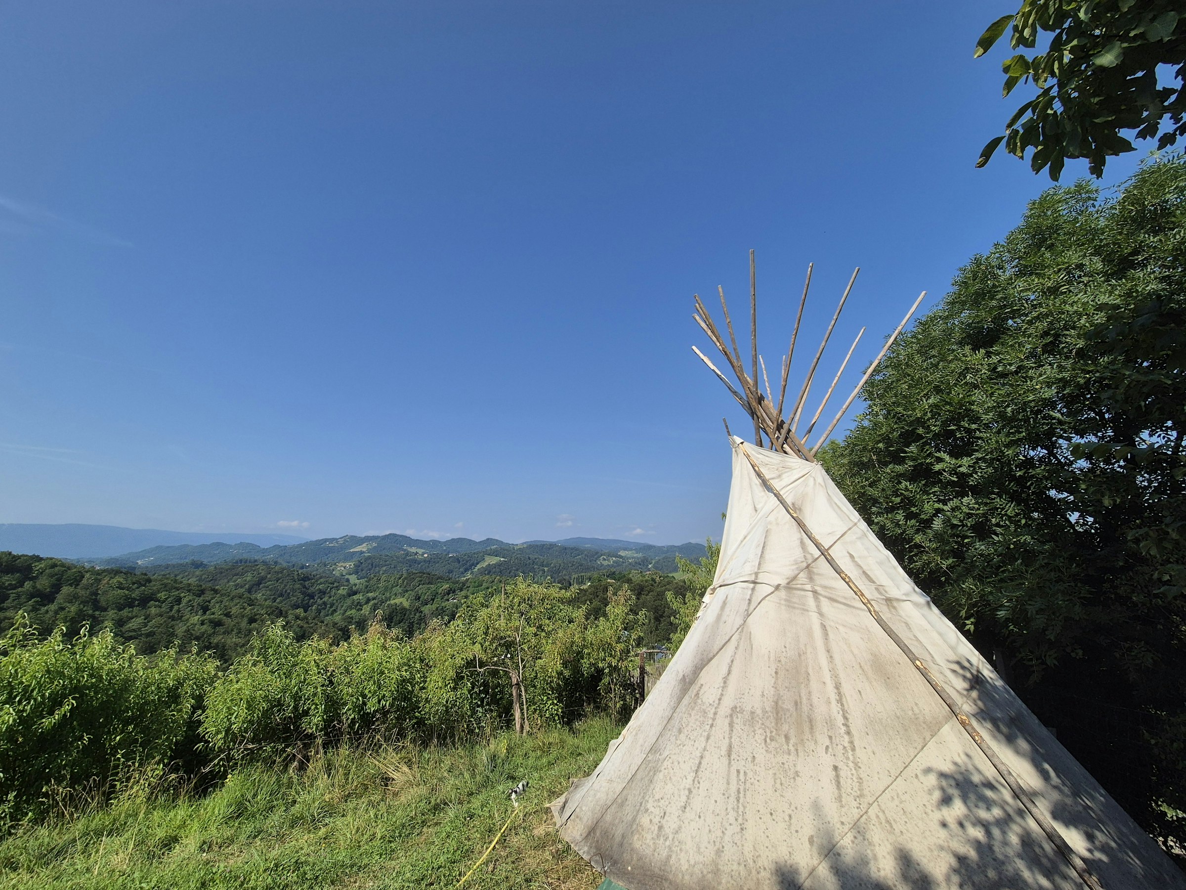 Tipi mit Aussicht