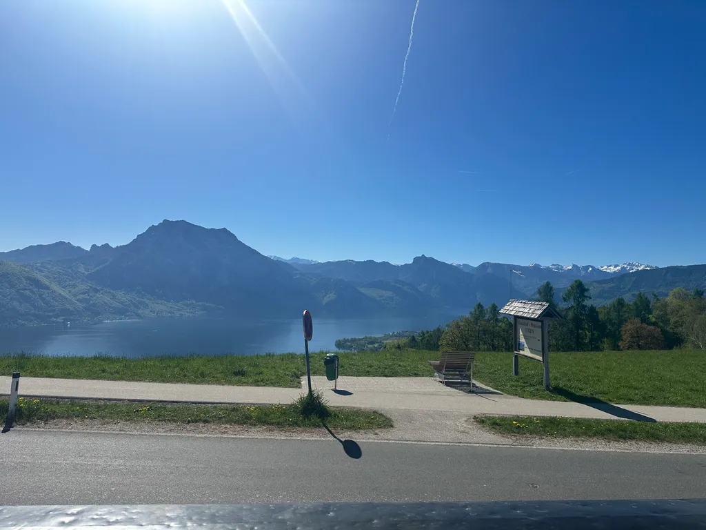 Berge See schöne Aussicht
