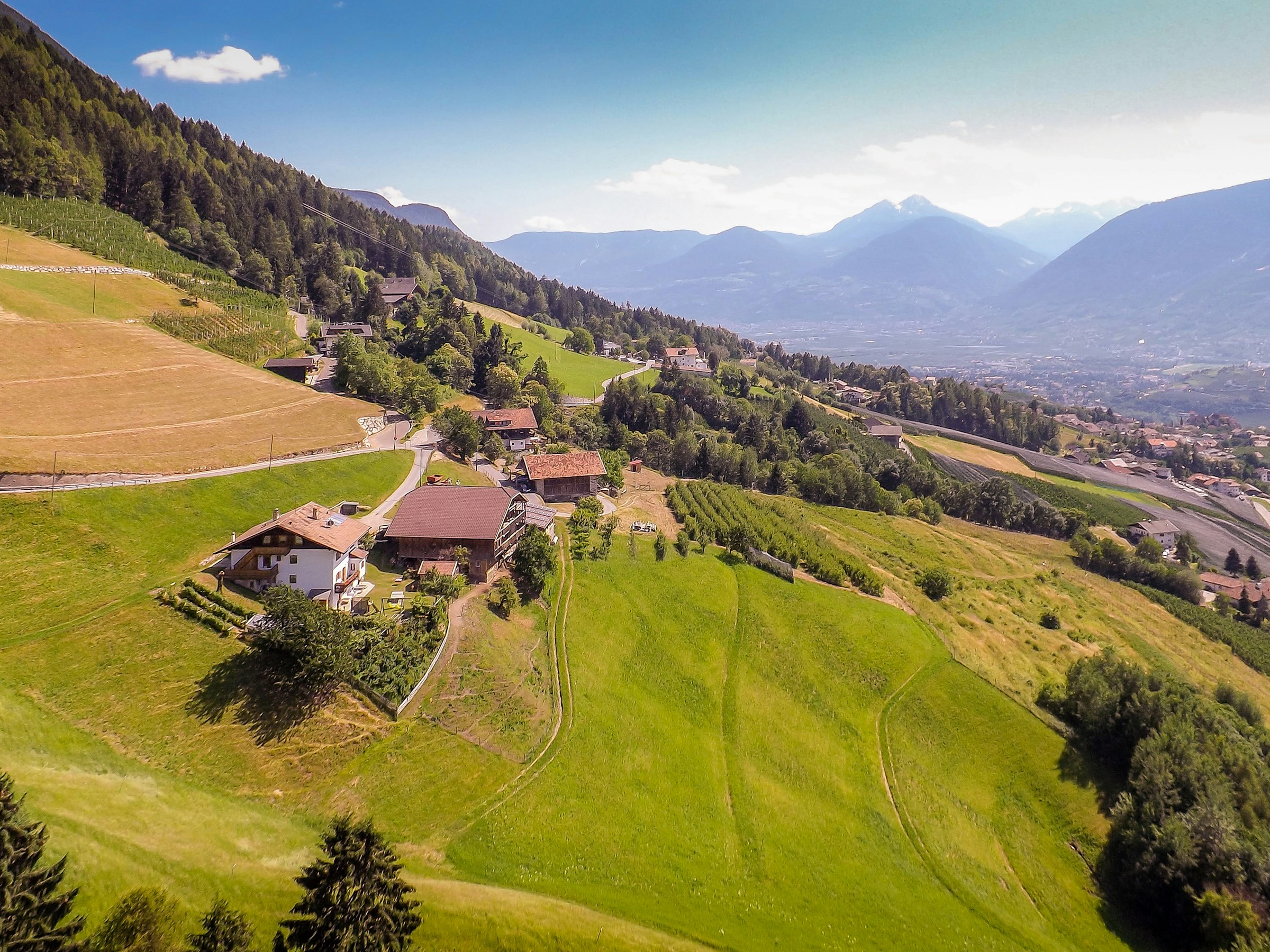 Stellplatz für Camper am Bauernhof