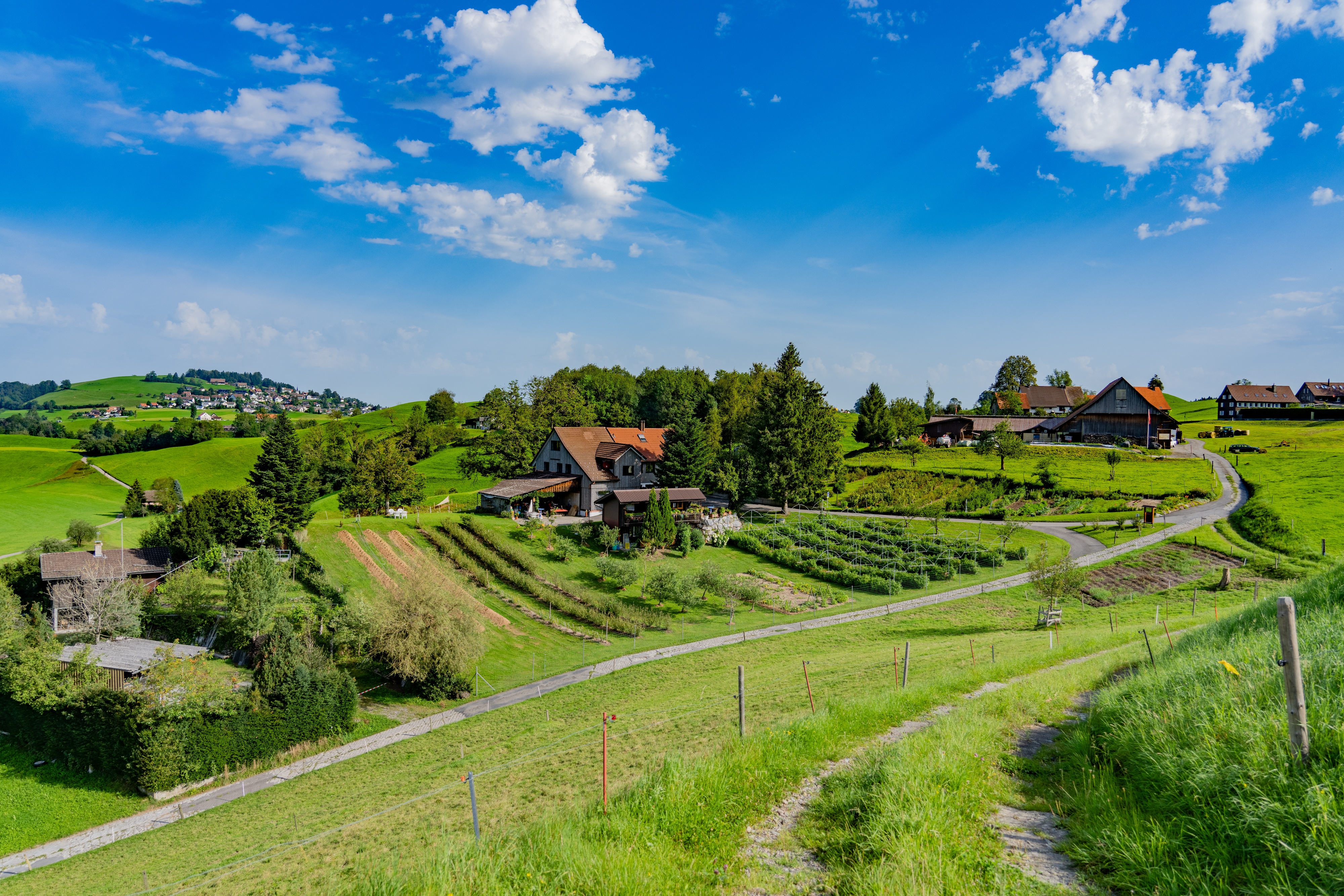 Idyllischer Stellplatz auf dem BioHof Weisserlen