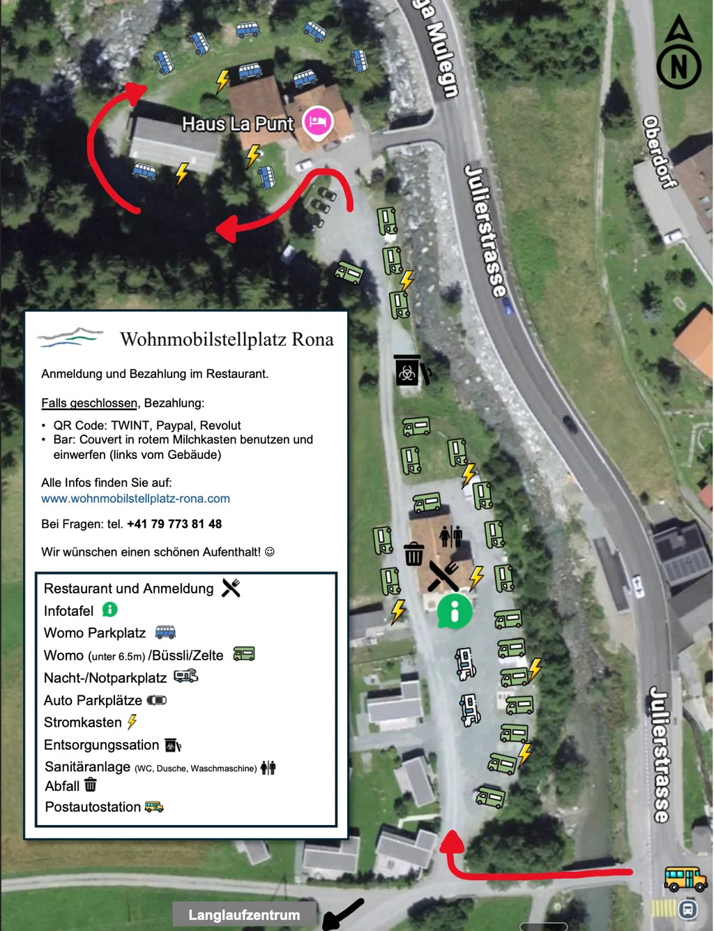 Wohnmobilstellplatz Rona