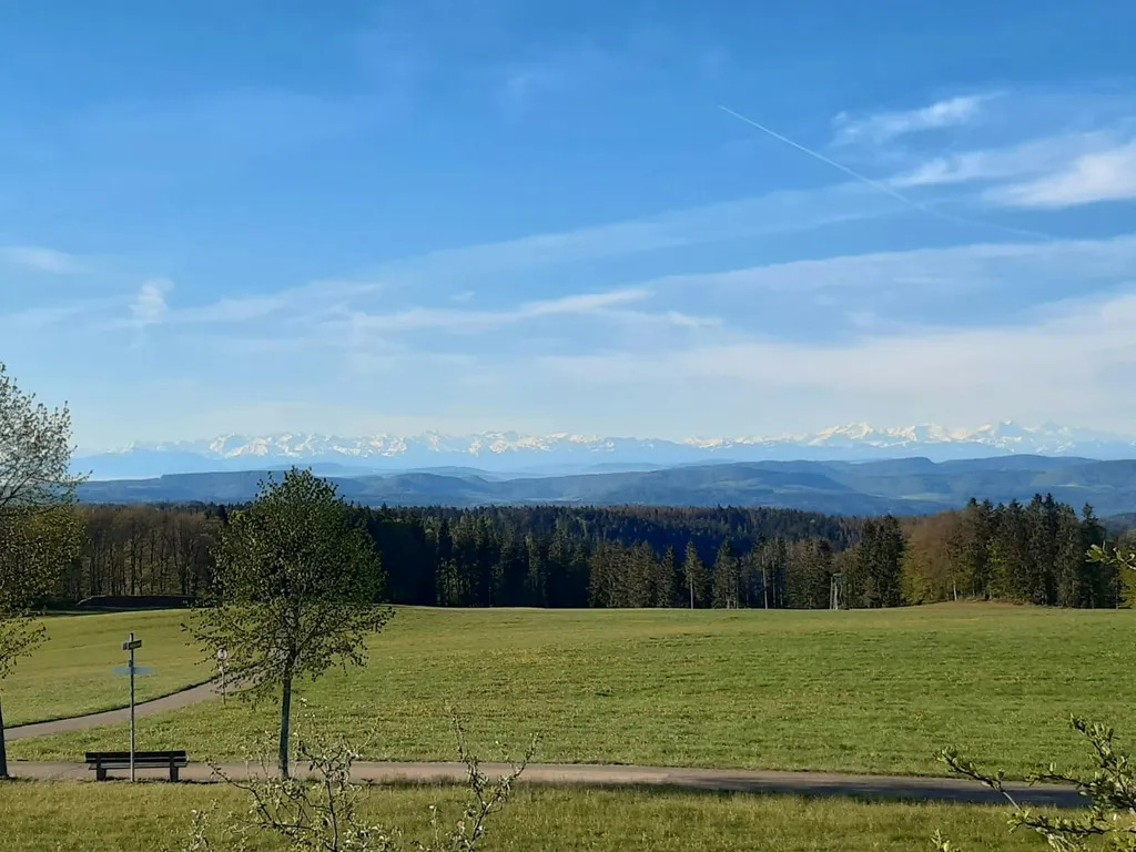 Campen mit Alpenblick