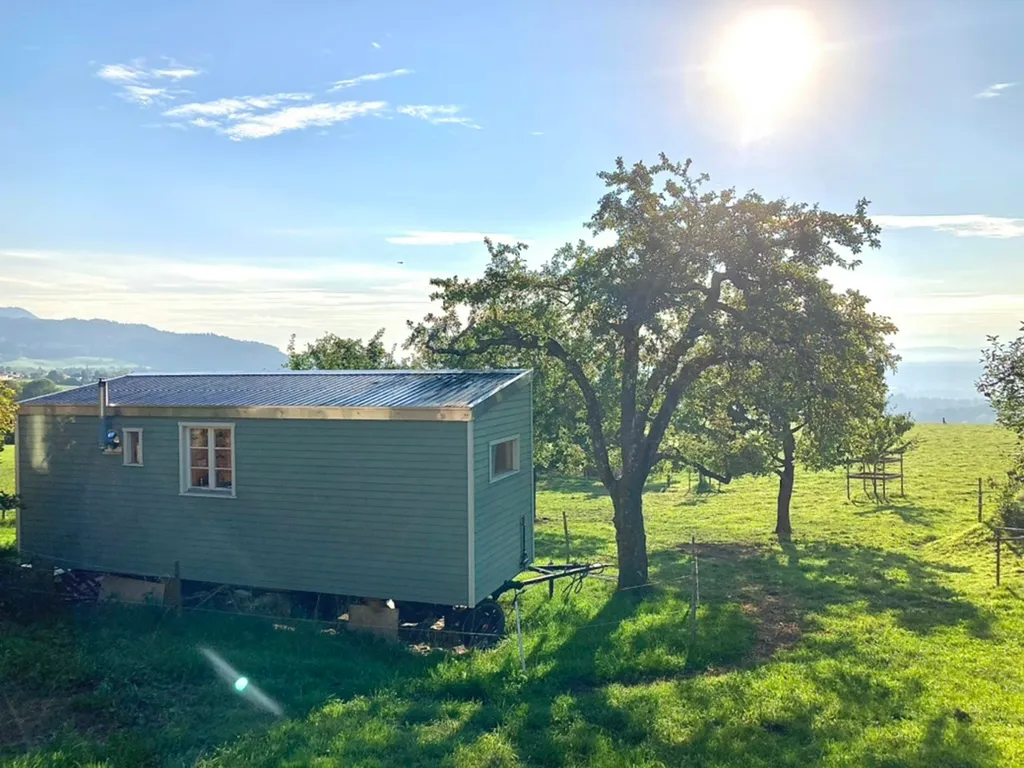 Tinyhouse mit Alpenblick