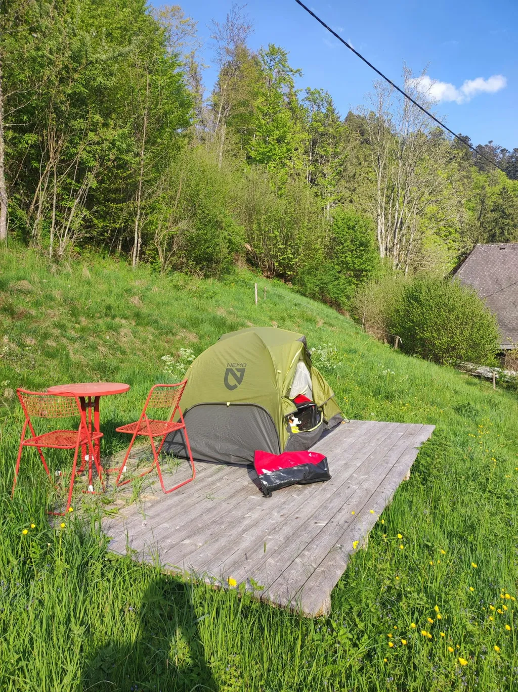 Camp für Wanderer*innen und Radler*innen