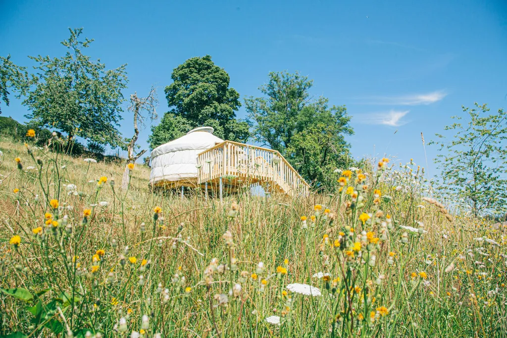 Jurte "Rotmilan" mit Weitblick