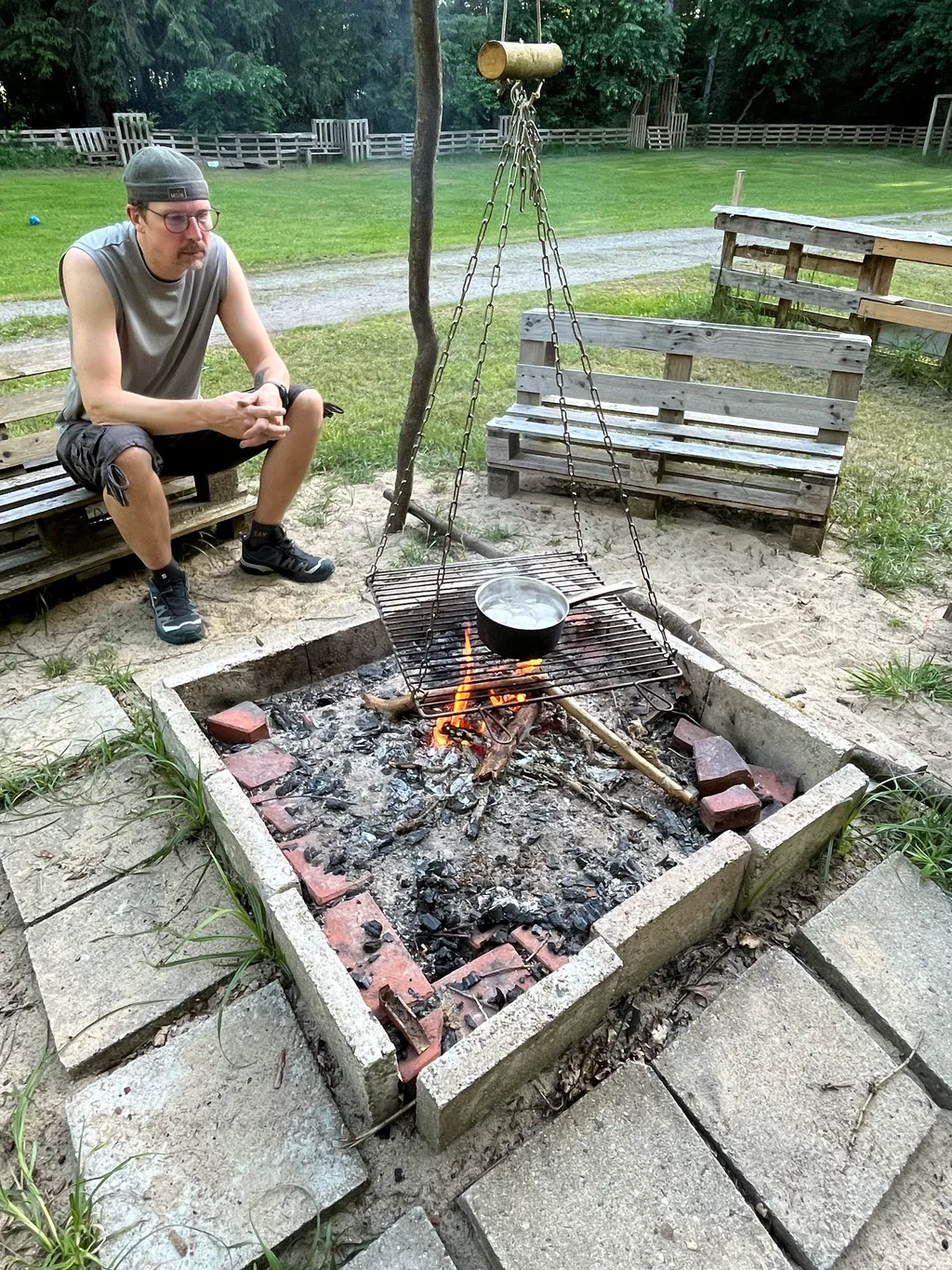 Feuer-Grillstelle für alle