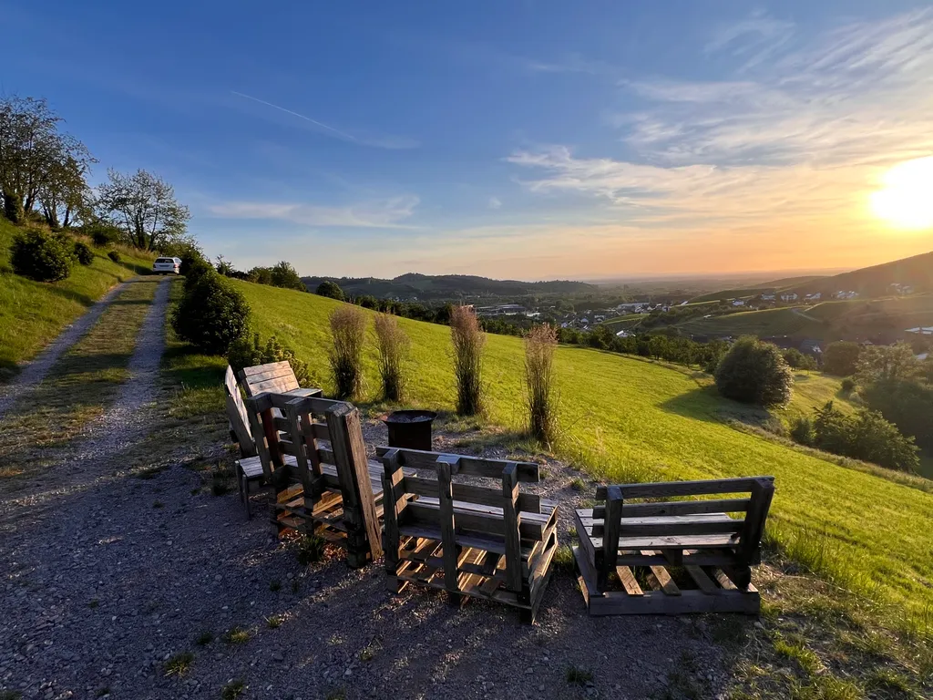 Sitzgruppe mit Blick nach Westen