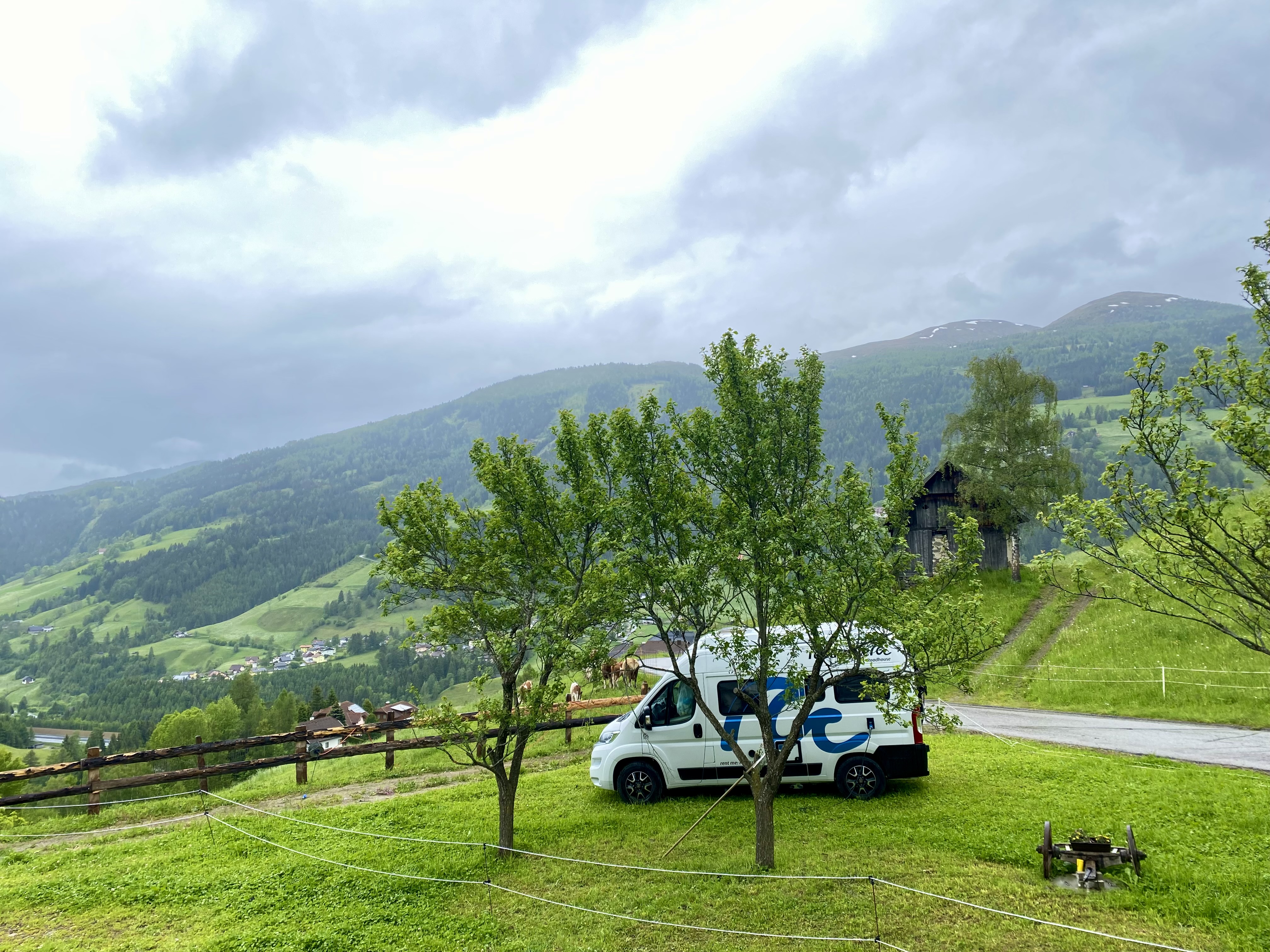 Camper auf unserer südseitigen Wiese