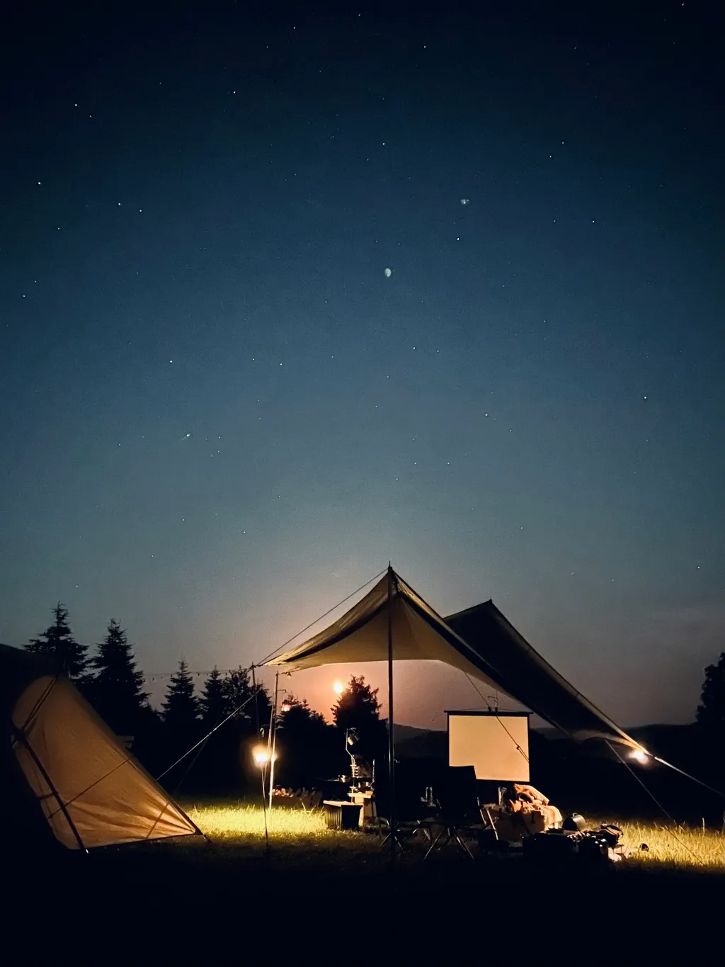 Zelten mit Panoramablick