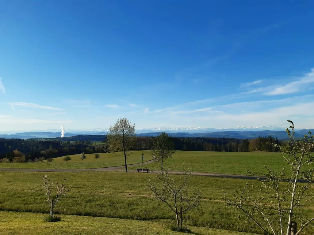 Campen mit Alpenblick