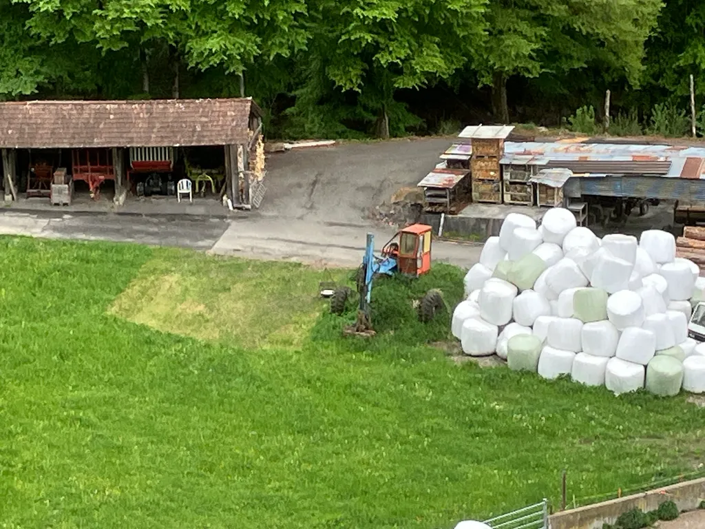 Der Stellplatz auf dem Bauernhof Birmse