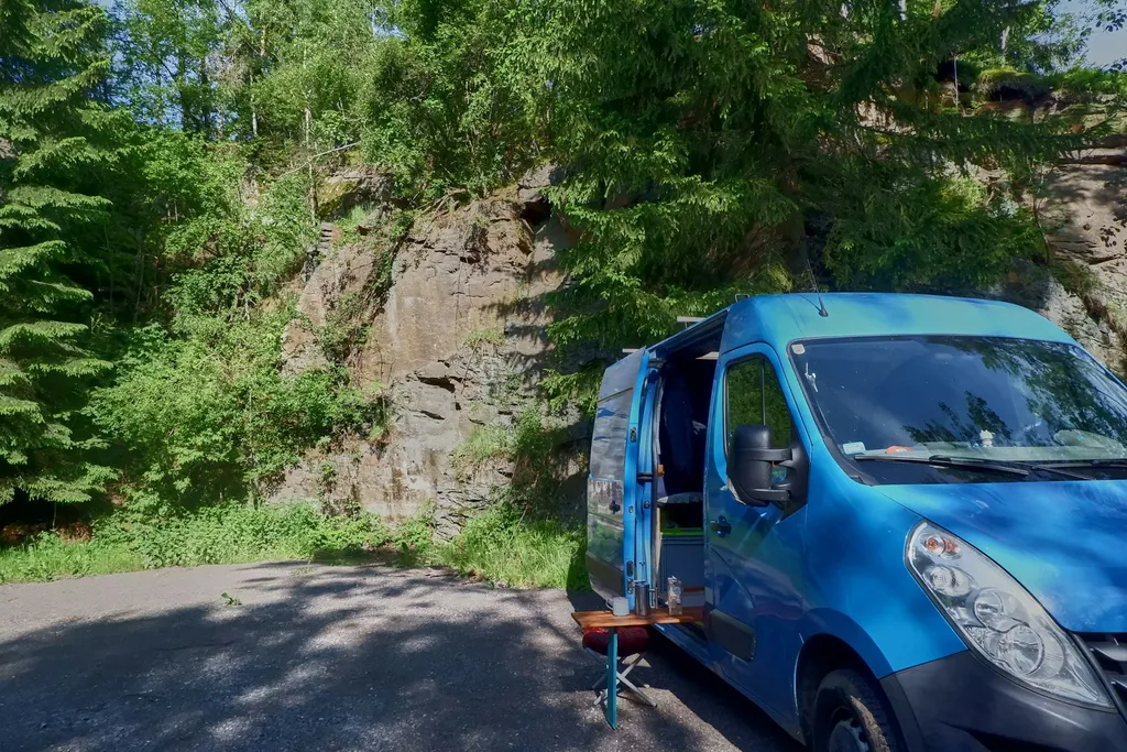 Felsennacht an tschechischer Grenze