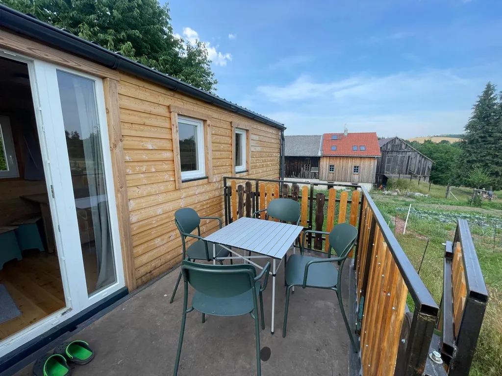 Familienurlaub im Tiny House auf dem Bauernhof
