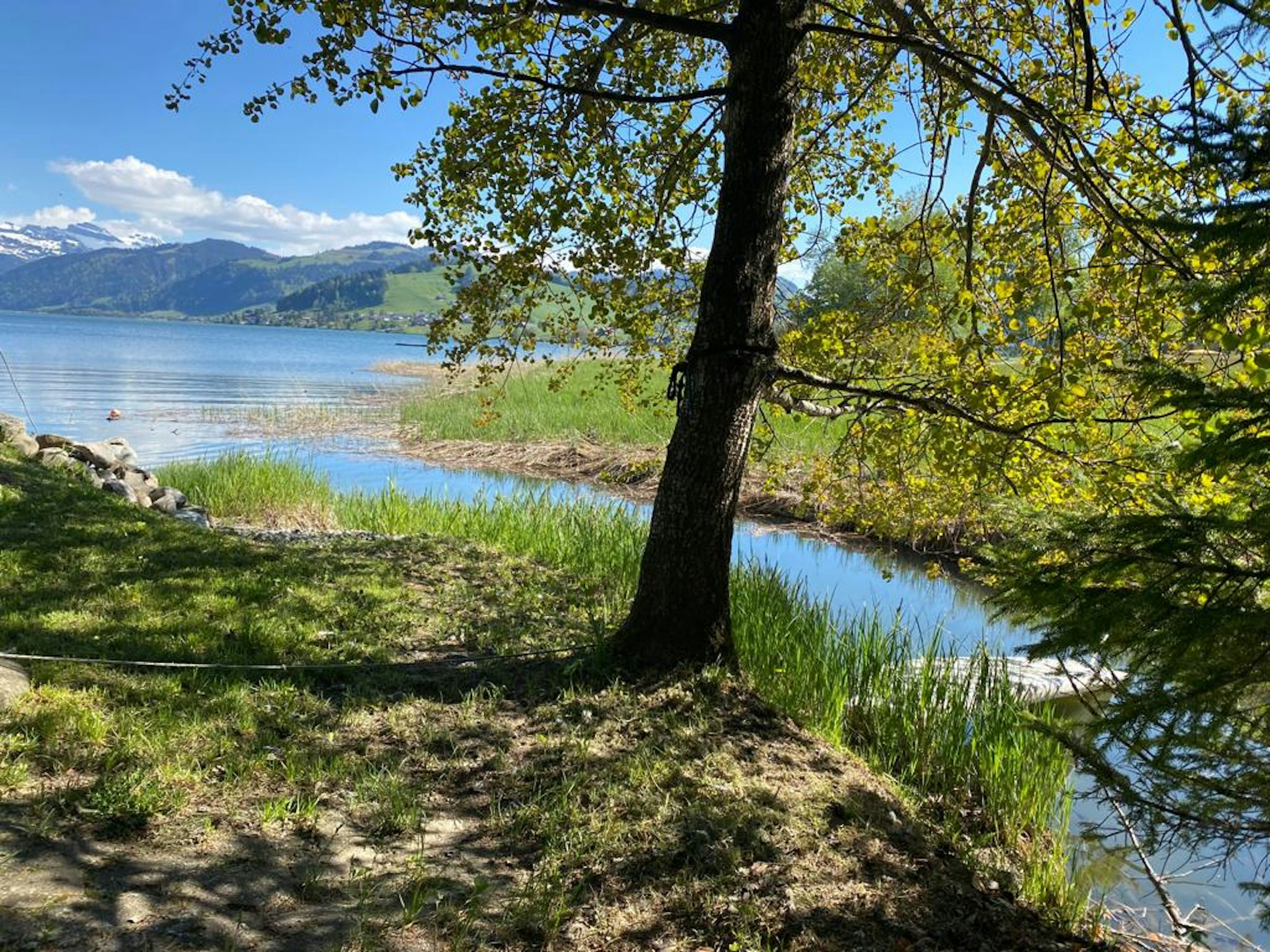 Camping direkt am Sihlsee