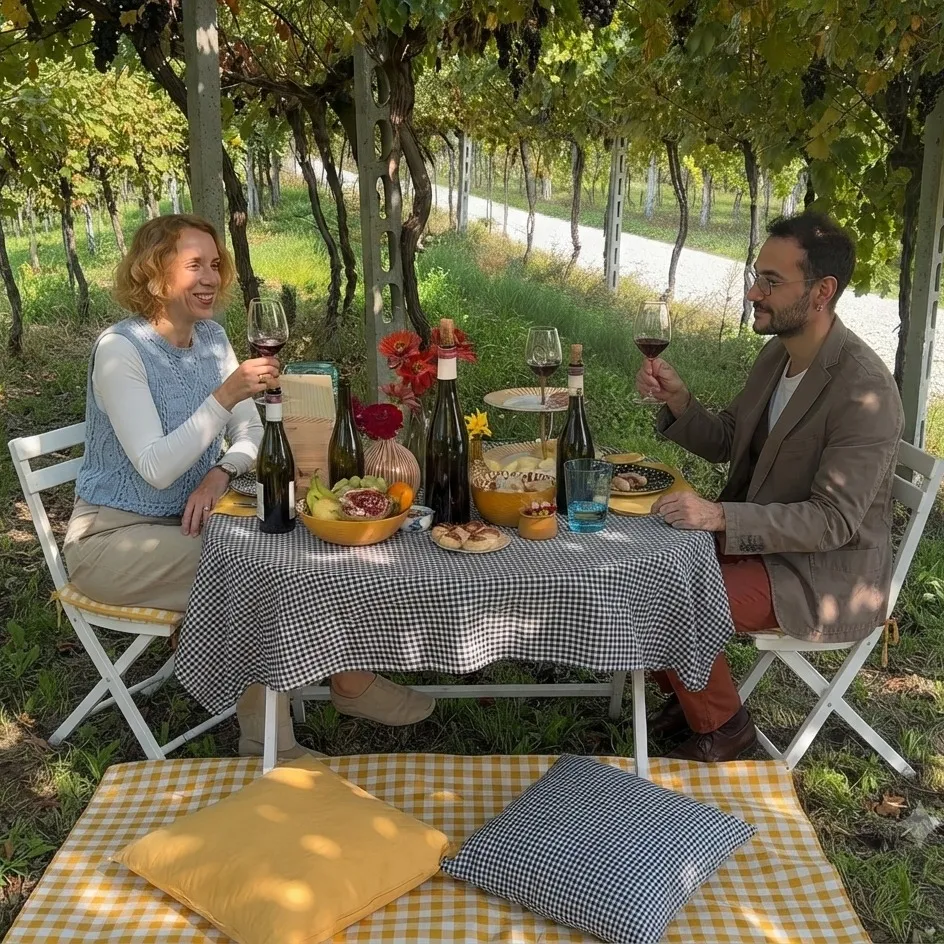 Valpolicella Wein-Picknick & Oldtimer-Fahrt im Fiat 126 für 2 Personen