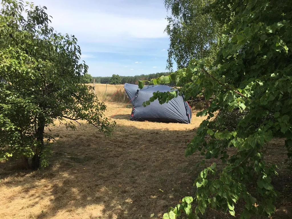 Stellplatz im Garten am Stadtrand von Müllrose