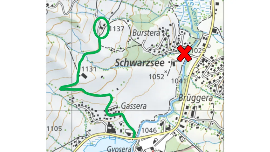 Auf dem Schloss über dem Schwarzsee