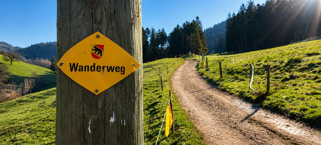 Unser Bauernhof liegt direkt am Wanderweg🥾