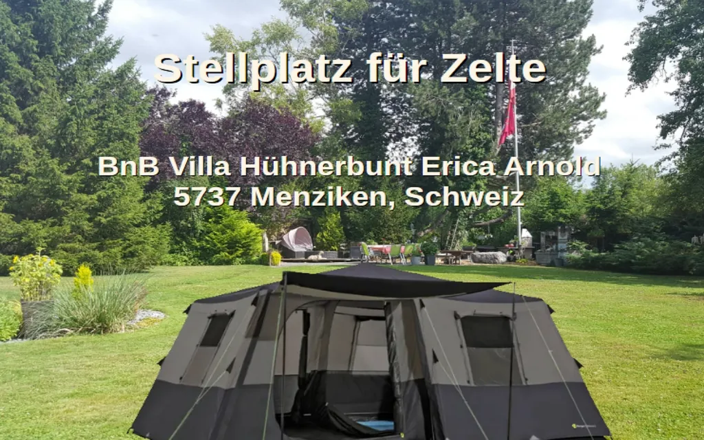 grosses Familien-Zelt 6-8 Pers. Villa Hühnerbunt