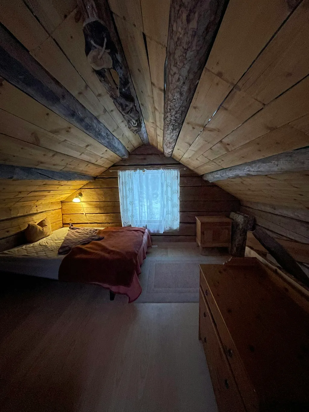 Gemütliche Blockhütte in Lappland
