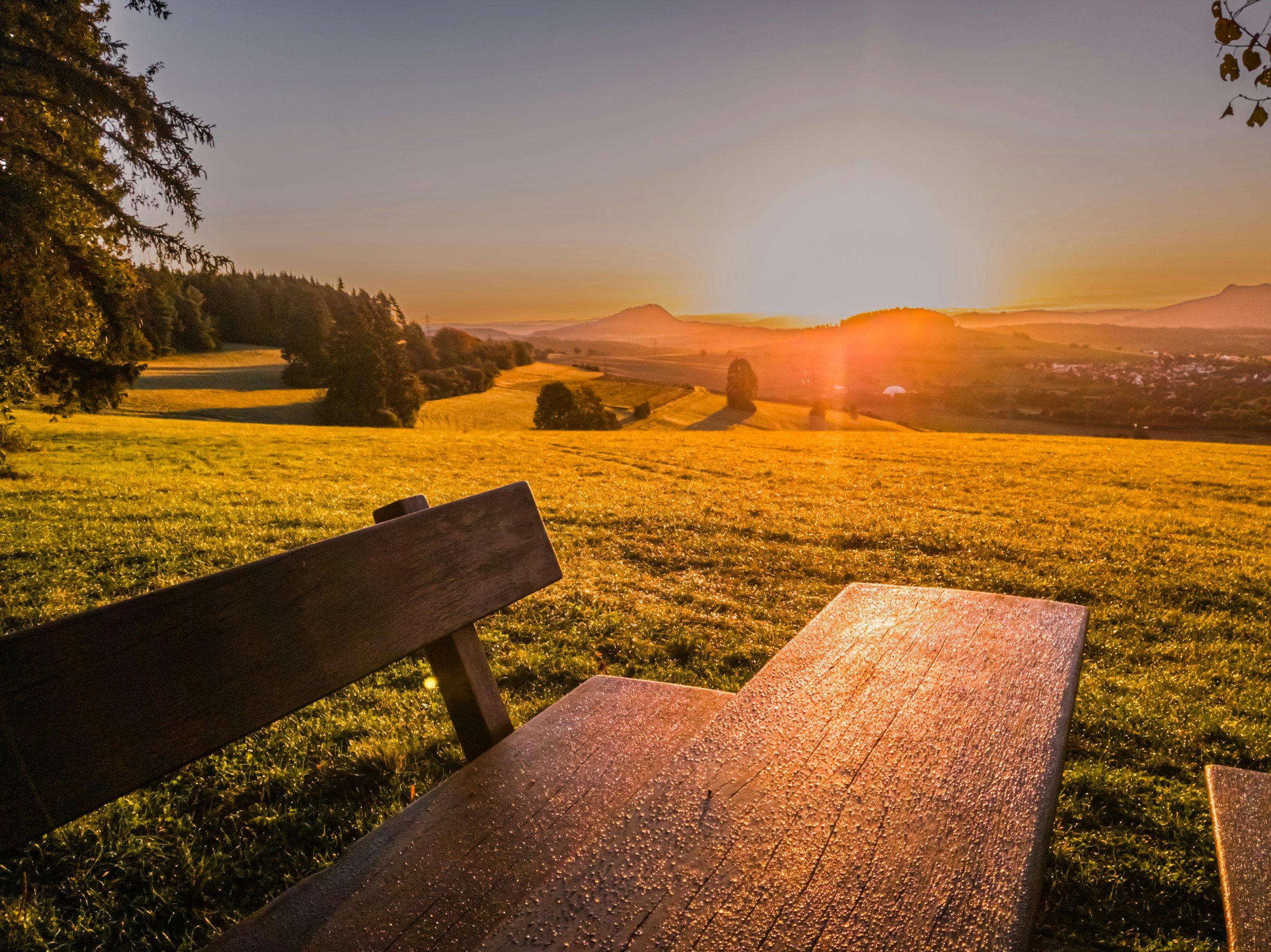 Sonnenaufgang nach erholsamer Nacht