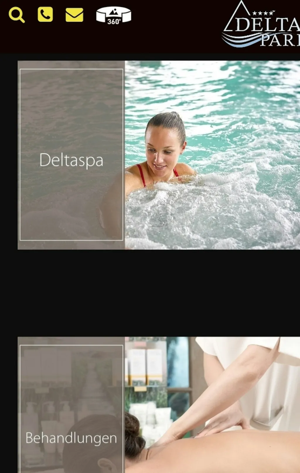 Zum schön entspannen geht man in`s nahegelegene Hotel/ Resort Deltapark in Gwatt.