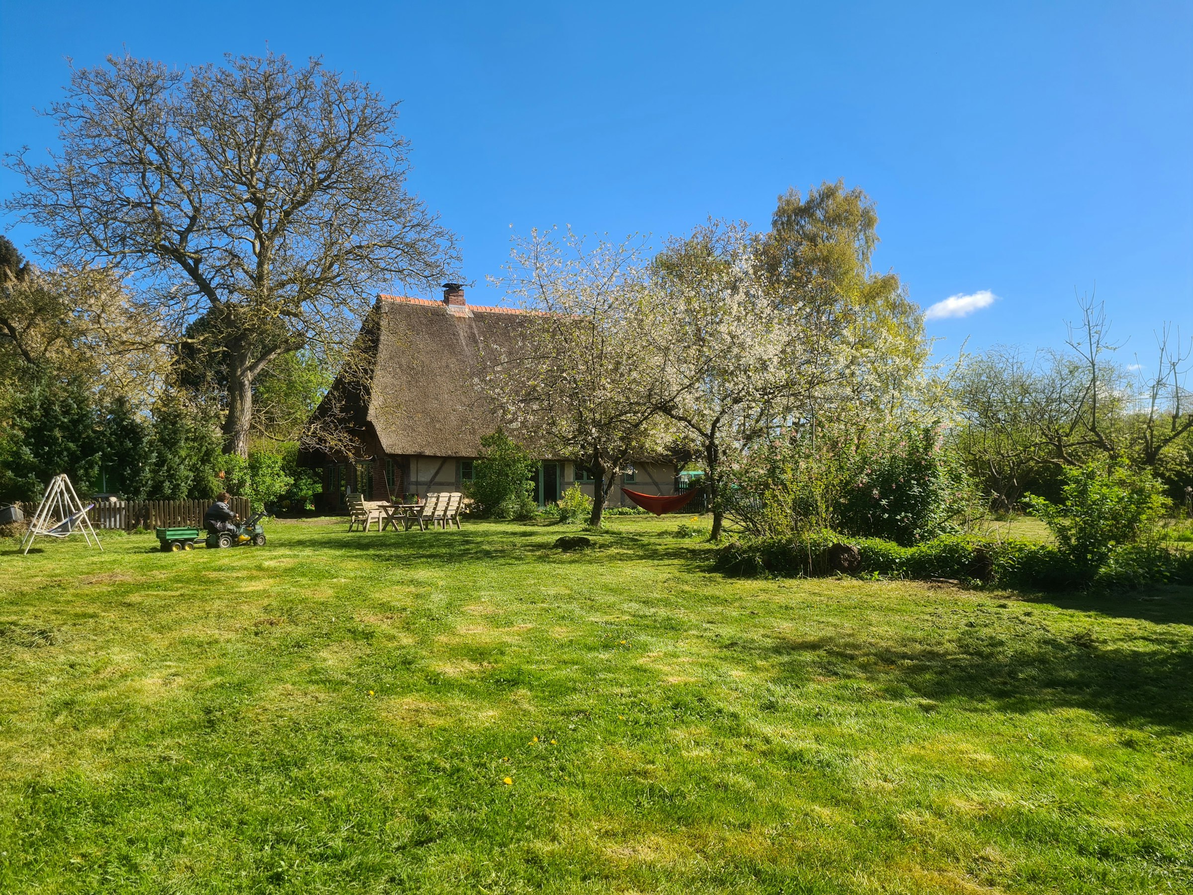 Zelten auf der Obstwiese