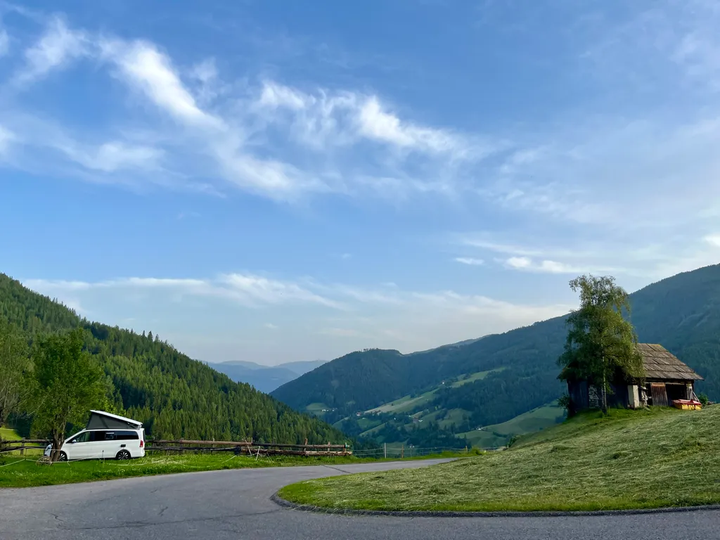 Camping Wiese mit Aussicht