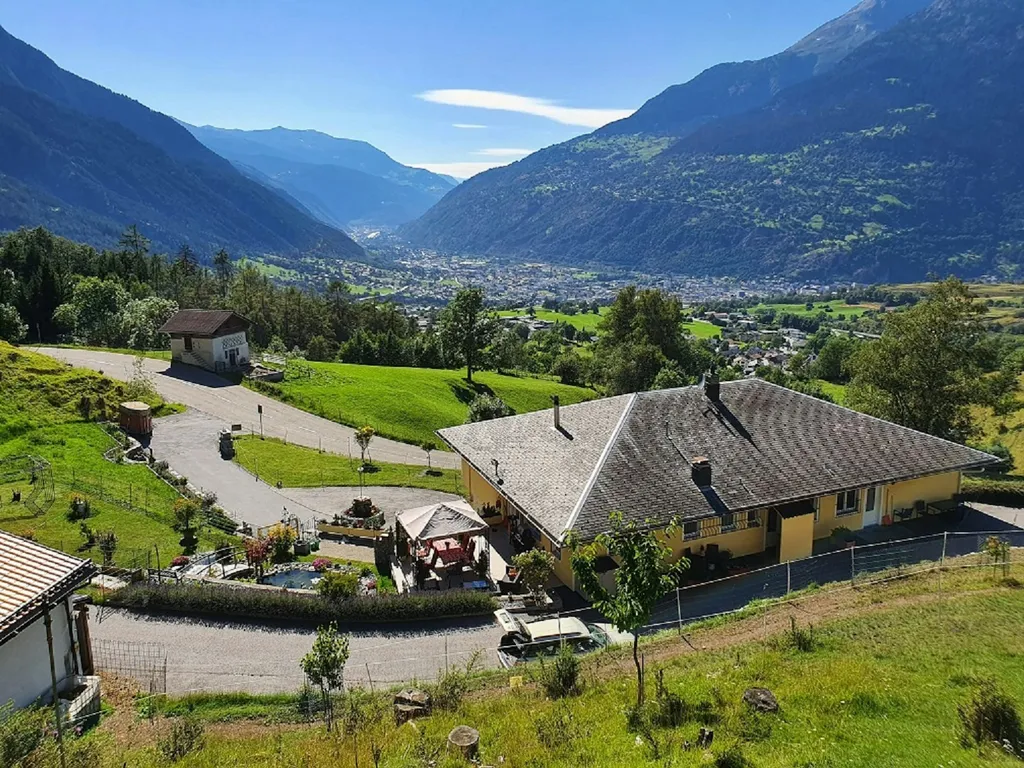 Martin's Terrasse über dem Rhonetal