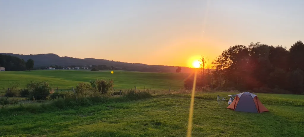 Bergblick Stellplatz mit Alpakas