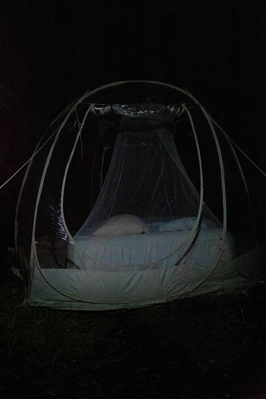 Doppelbett in der Bubble