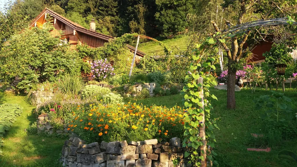 Camping im Bauerngarten