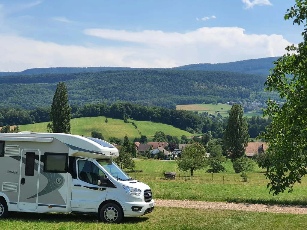 Camp im Grünen mit Aussicht