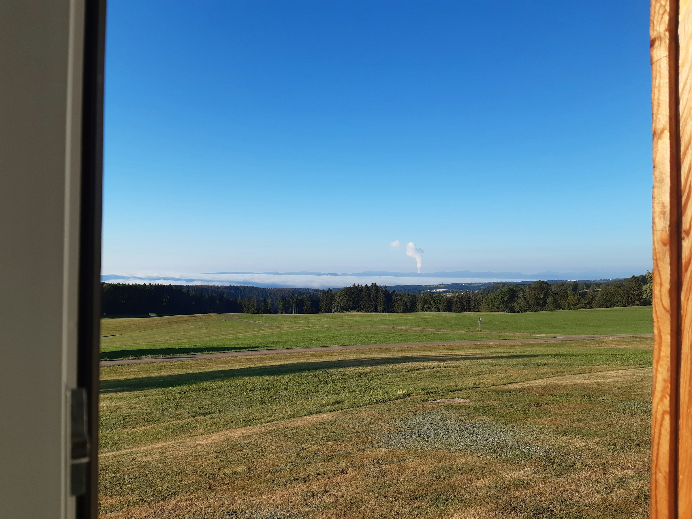 Campen mit Alpenblick