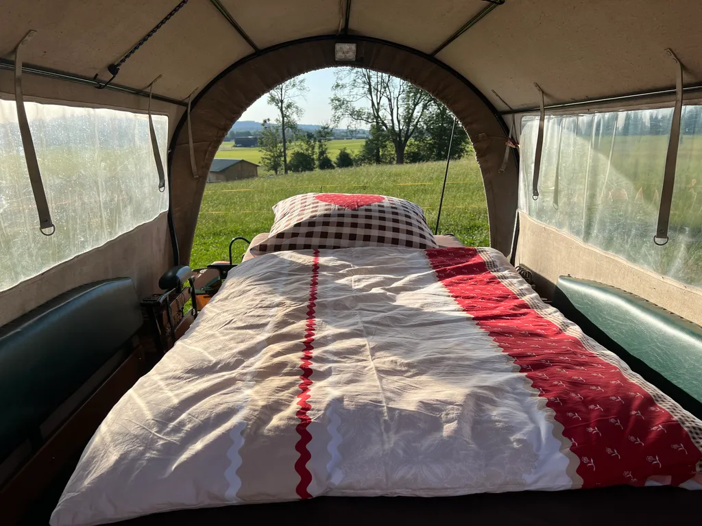 Bett mit toller Aussicht
